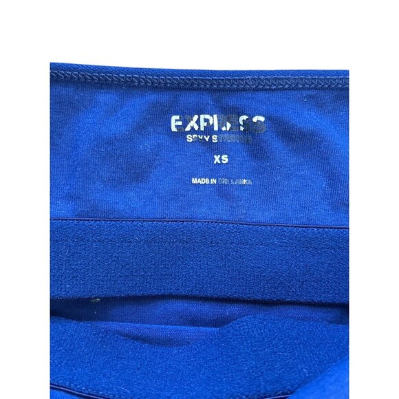 Express Camisole Shirt Womens XS Blue Lace Trim Tank Top Cami Layering Y2K - Picture 4 of 8